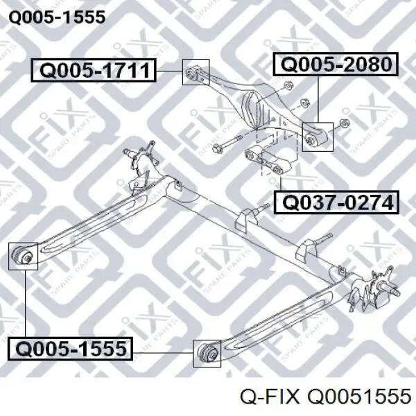 Q0051555 Q-fix Сайлентблок балки моста