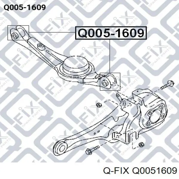 Q0051609 Q-fix Сайлентблок задньої тяги