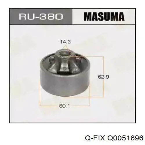 Сайлентблок нижнього важеля передньої підвіски Q-fix Q0051696 ціна, від 8.09 USD