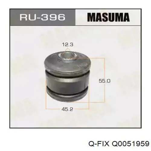 Сайлентблок цапфи задньої Q-fix Q0051959 ціна, від 5.20 USD