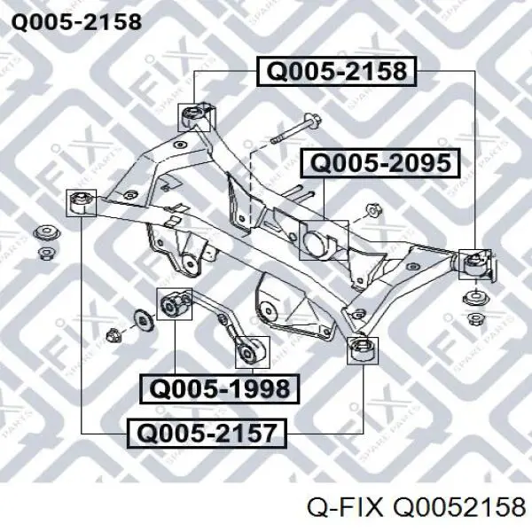 Купити Q0052158 Q-fix Сайлентблок задньої балки