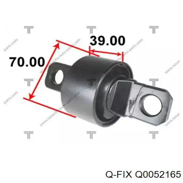 Сайлентблок заднього поздовжнього важеля, передній Q-fix Q0052165 ціна, від 18.45 USD