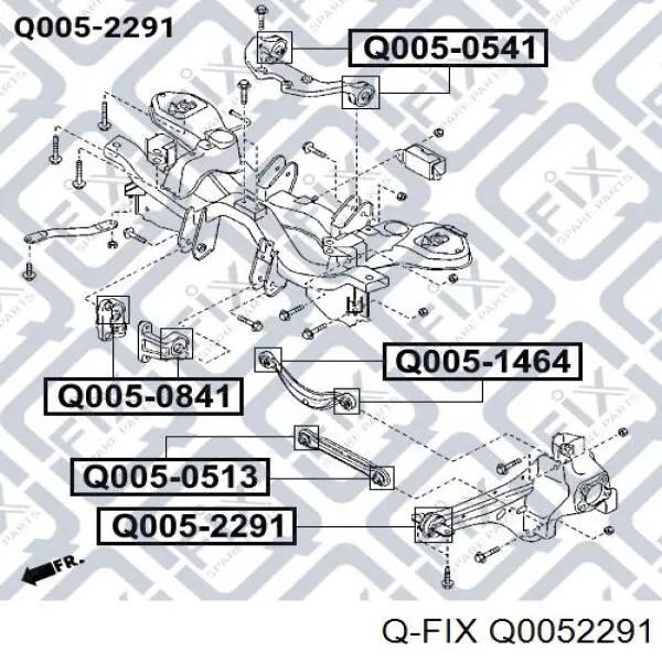 Q0052291 Q-fix Сайлентблок задньої підвіски