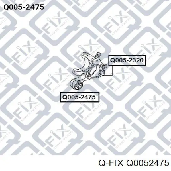 Купити Q0052475 Q-fix Сайлентблок цапфи задньої
