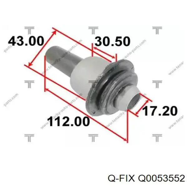 Сайлентблок передній балки/підрамника Q0053552 Q-fix