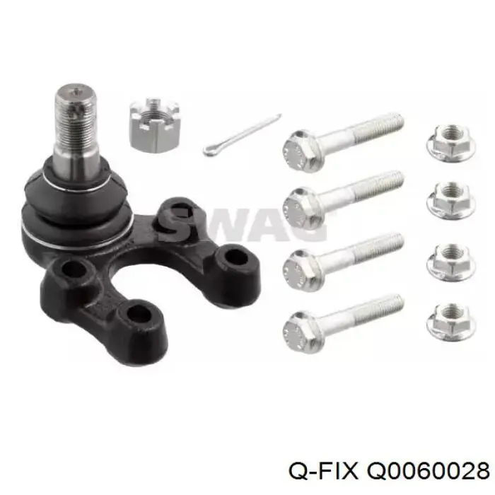 Пильник опори кульової нижній Q-fix Q0060028 ціна, від 2.67 USD