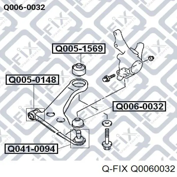 Пильник опори кульової нижній Q0060032 Q-fix