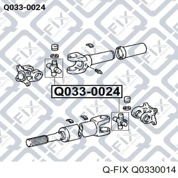Хрестовина карданного валу Q0330014 Q-fix