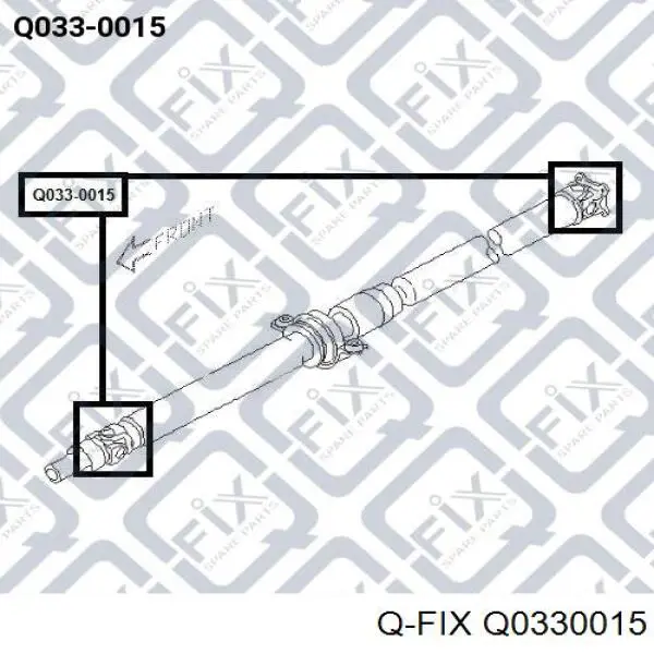 Хрестовина карданного валу Q0330015 Q-fix