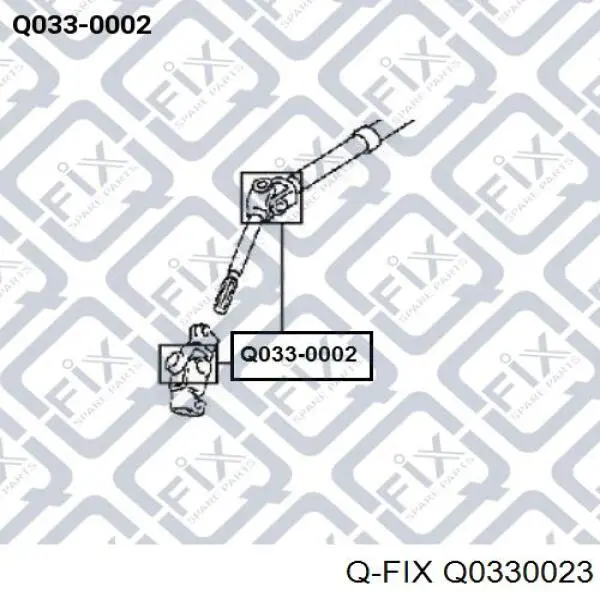 Хрестовина рульового механізму, нижня Q-fix Q0330023 ціна, від 4.49 USD
