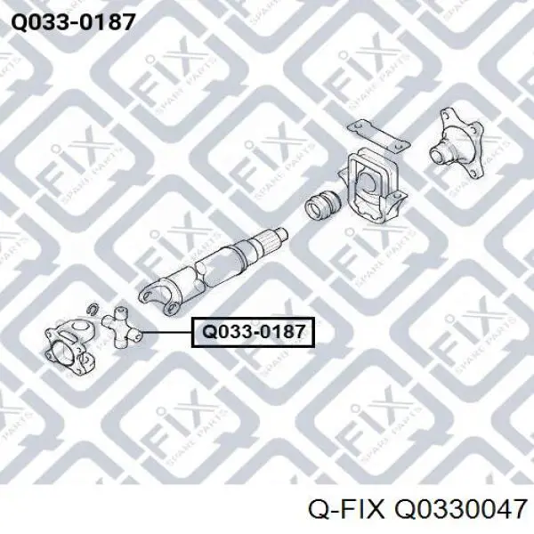 Хрестовина карданного валу Q-fix Q0330047 ціна, від 10.01 USD