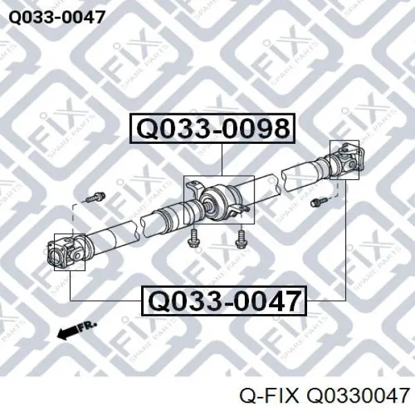 Хрестовина карданного валу Q0330047 Q-fix