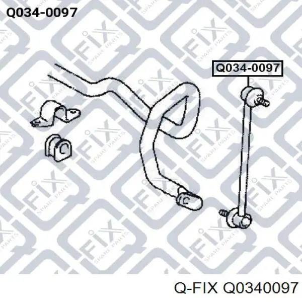 Стійка стабілізатора переднього Q0340097 Q-fix