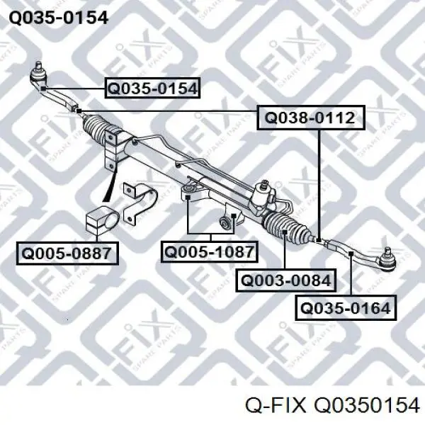 Q0350154 Q-fix Зовнішній наконечник рульової тяги
