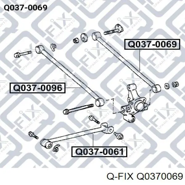 Купити Q0370069 Q-fix Тяга поперечна задньої підвіски