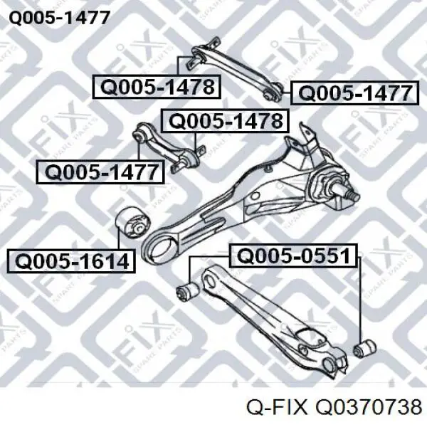 Q0370738 Q-fix Розтяжка задньої підвіски