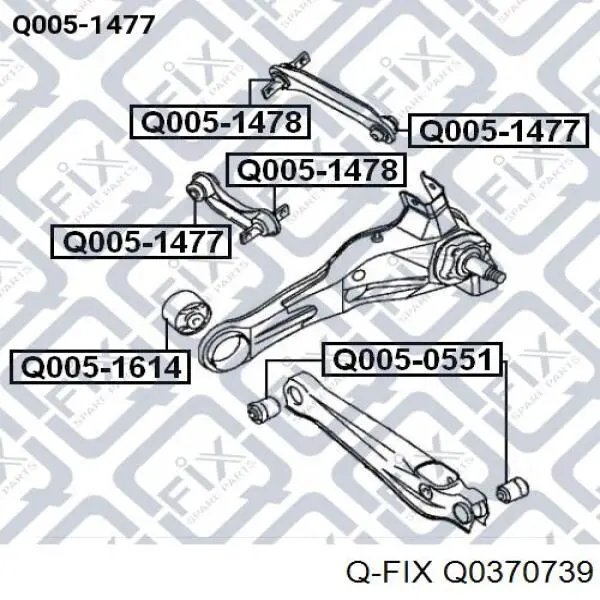 Q0370739 Q-fix Розтяжка задньої підвіски