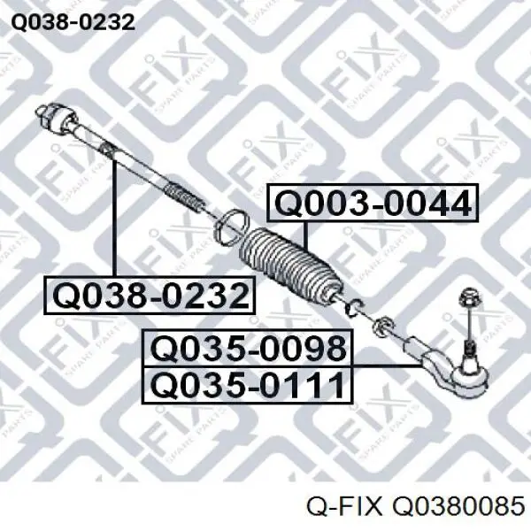 Рульова тяга Q0380085 Q-fix
