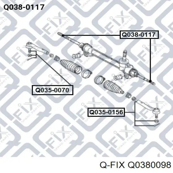 Рульова тяга Q0380098 Q-fix