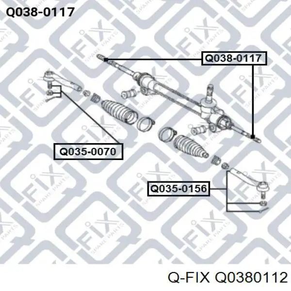 Рульова рейка Q0380112 Q-fix