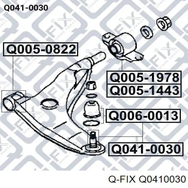 Кульова опора, нижня Q0410030 Q-fix