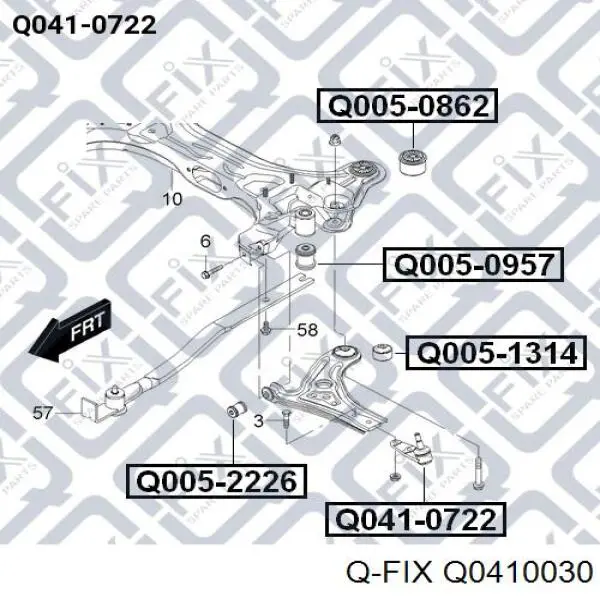 Q0410030 Q-fix Кульові на авто