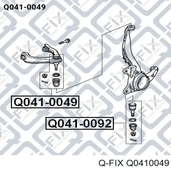 Кульова опора, верхня Q0410049 Q-fix