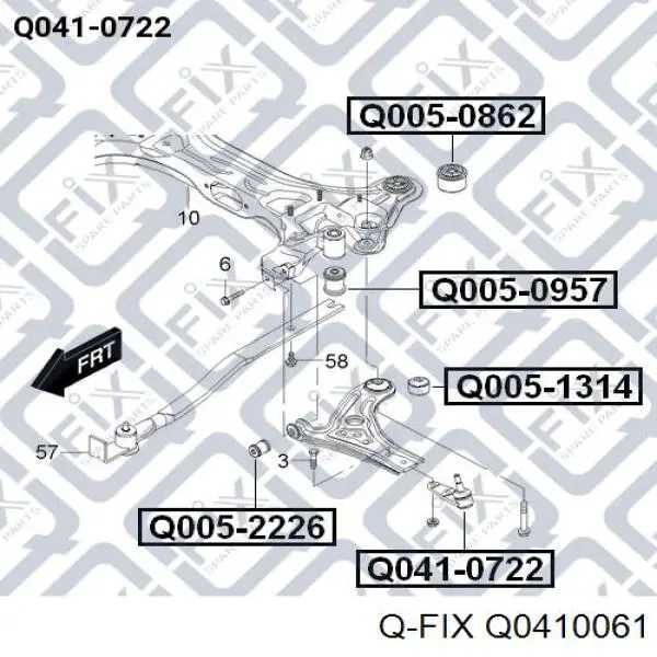 Кульова опора, нижня Q0410061 Q-fix