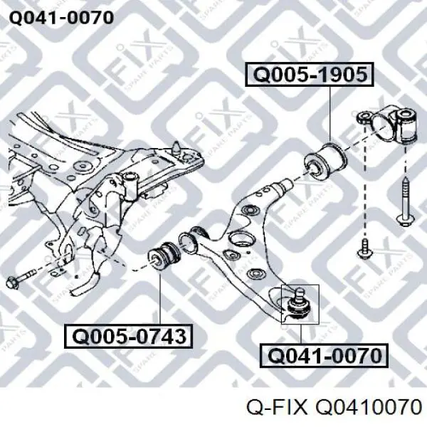 Кульова опора, нижня Q-fix Q0410070 ціна, від 15.39 USD