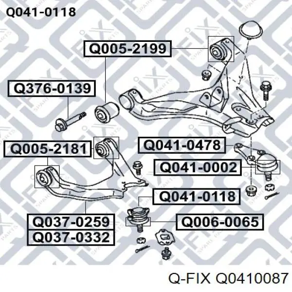 Купити Q0410087 Q-fix Кульова опора, нижня