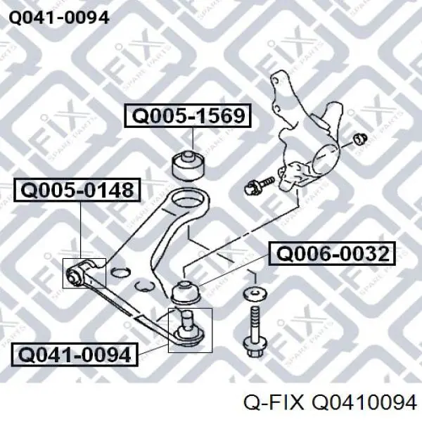 Купити Q0410094 Q-fix Кульова опора, нижня