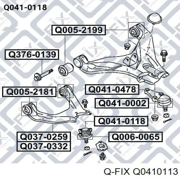 Q0410113 Q-fix Кульові на авто