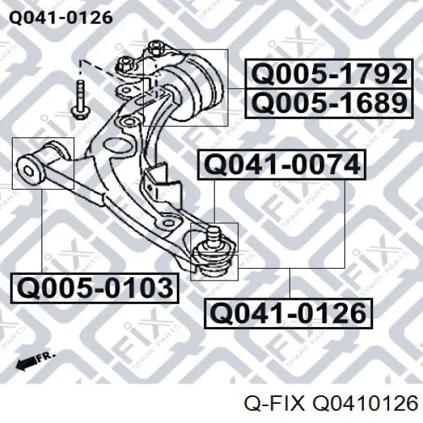 Кульова опора, нижня Q0410126 Q-fix