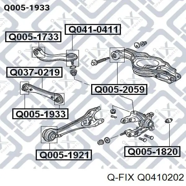 Кульова опора, верхня Q-fix Q0410202 ціна, від 6.51 USD
