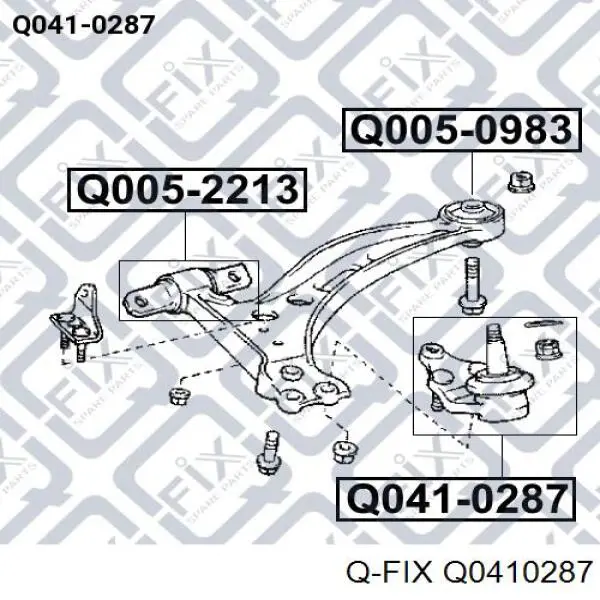 Кульова опора, нижня Q0410287 Q-fix