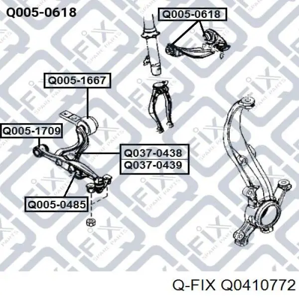 Кульова опора, верхня Q-fix Q0410772 ціна, від 10.33 USD