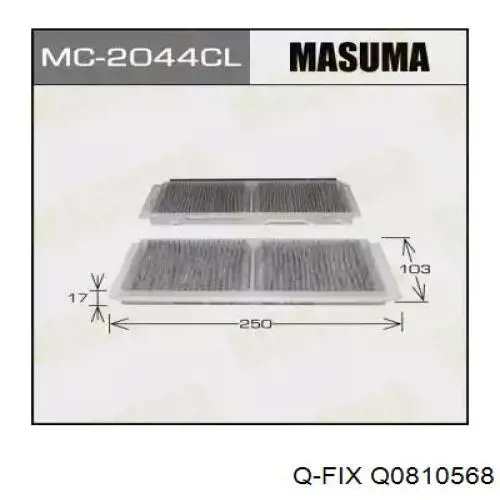 Елемент повітряного фільтра Q-fix Q0810568 ціна, від 5.33 USD