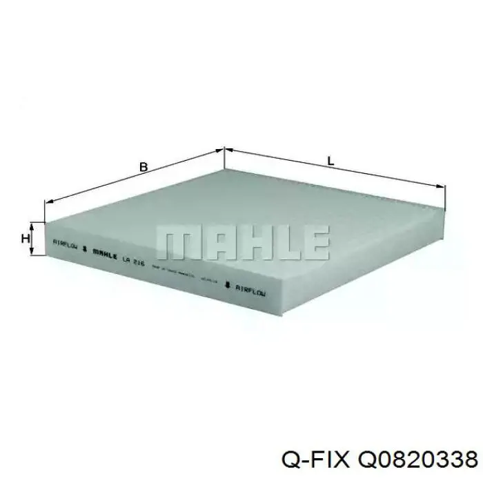 Фільтр салону Q0820338 Q-fix
