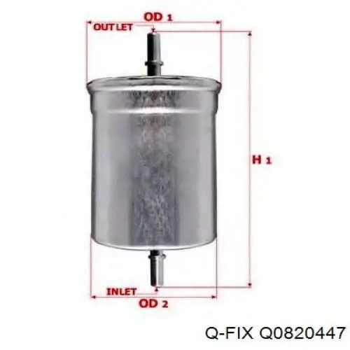 Фільтр повітряний обігрівача Q-fix Q0820447 ціна, від 4.09 USD
