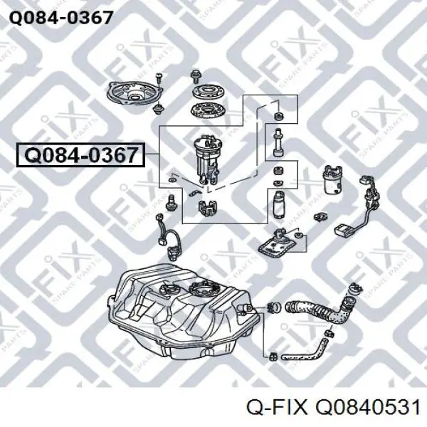 Фільтр тонкого очищення палива Q-fix Q0840531 ціна, від 24.07 USD