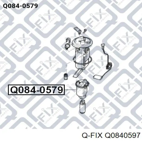 Купити Q0840597 Q-fix Фільтр-відстійник палива грубої очистки
