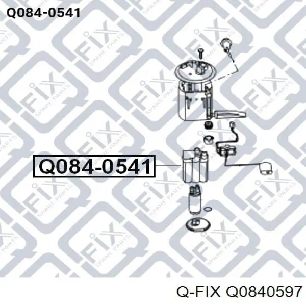 Фільтр паливний Q0840597 Q-fix