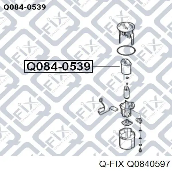 Паливний фільтр Q0840597 Q-fix