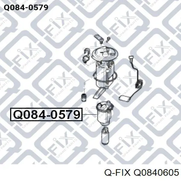 Паливний фільтр Q0840605 Q-fix
