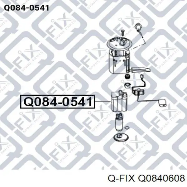 Q0840608 Q-fix Корпус паливного фільтра