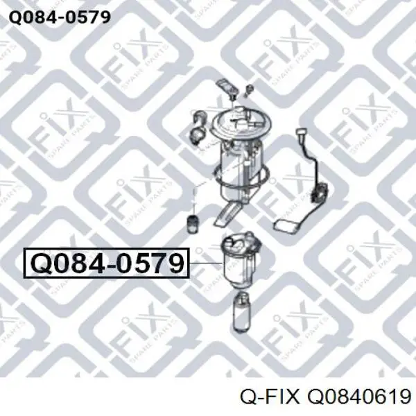 Паливний фільтр Q0840619 Q-fix