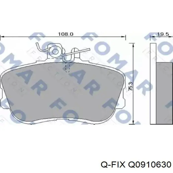 Диск гальмівний передній Q-fix Q0910630