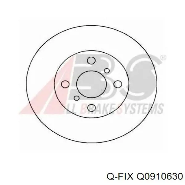 Q0910630 Q-fix Гальмо дискове переднє