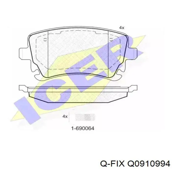 Q0910994 Q-fix Барабан гальмівний задній
