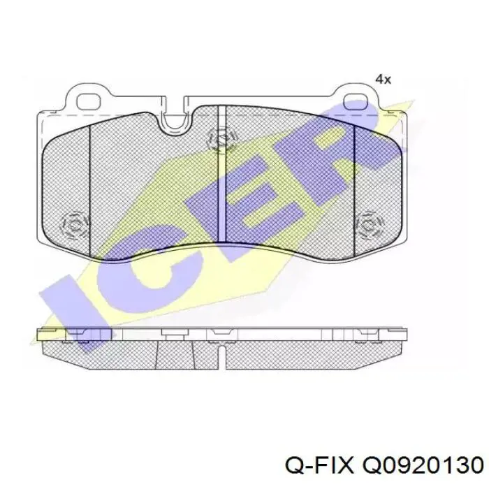 Купити Q0920130 Q-fix Колодки гальмові задні, барабанні